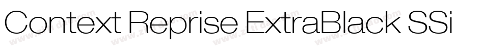 Context Reprise ExtraBlack SSi Extra Black字体转换